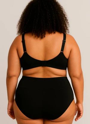 Dukali - Conjunto Cinta Plus Poliamida Preto - DUKALI