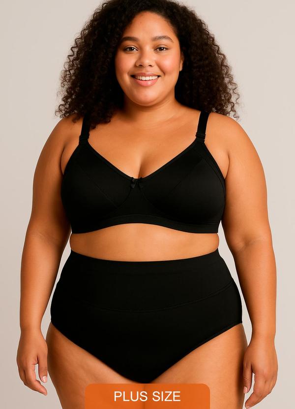 Dukali - Conjunto Cinta Plus Poliamida Preto 1