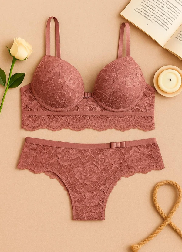 Dukali - Conjunto de Renda Roxo