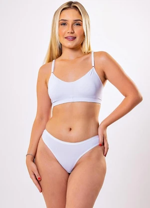 Dukali - Conjunto Poliamida Fio Bojo Removível Branco - DUKALI