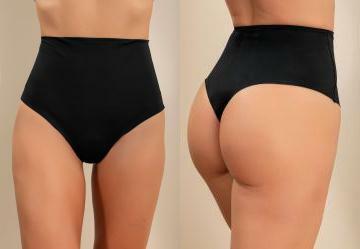 Calcinha Cintura Alta Preta