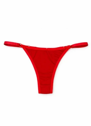 Dukali - Calcinha de Regulagem de Algodão Fio Vermelho - DUKALI