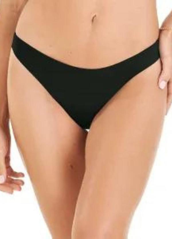 Rovitex - Calcinha Fio Dental Laser Termofusionada Preto