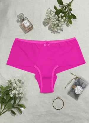 Dukali - Calcinha Lateral Larga Fio Duplo Poliamida Rosa - DUKALI