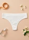 Dukali - Calcinha sem Costura Cintura Alta Fio Branco - variação: Branco