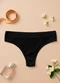 Dukali - Calcinha sem Costura Cintura Alta Fio Branco - variação: Preto