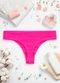 Dukali - Calcinha sem Costura Cintura Alta Fio Branco - variação: Rosa