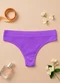 Dukali - Calcinha sem Costura Cintura Alta Fio Branco - variação: Roxo