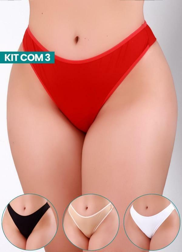 Dukali - Kit 3 Calcinhas Chloe Multicores