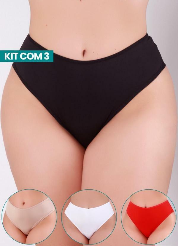 Dukali - Kit com 3 Calcinhas Manuela Multicores