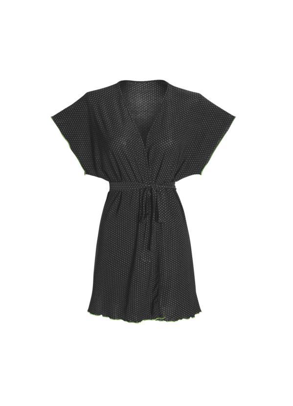 Alma Dolce - Robe com Faixa Preto e Verde 7
