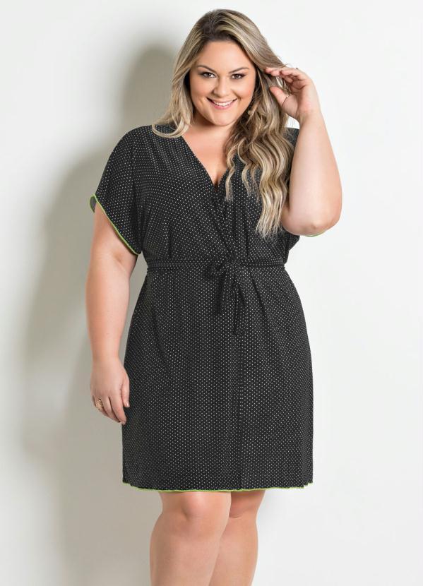 Alma Dolce - Robe com Faixa Preto e Verde 8