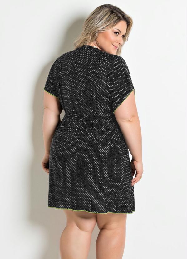 Alma Dolce - Robe com Faixa Preto e Verde 9