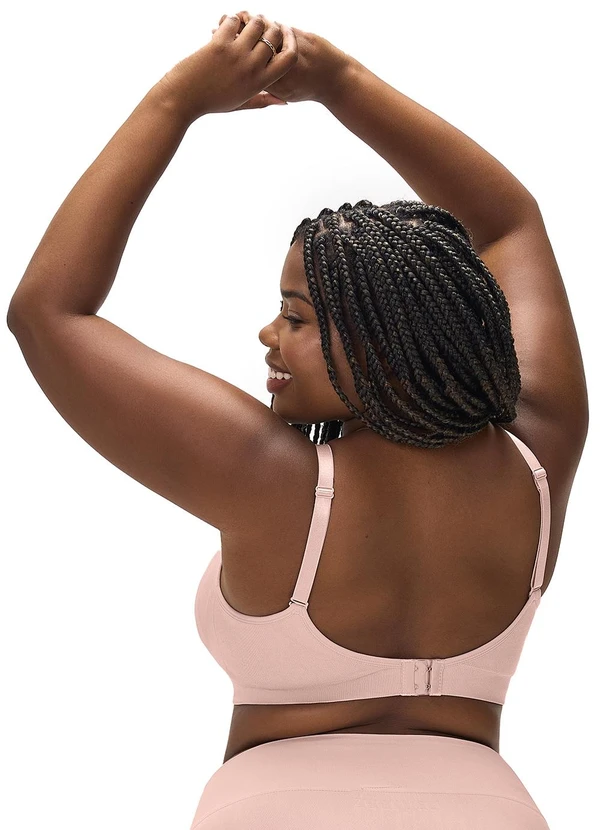 Zee Rucci - Sutiã Amamentação Plus sem Costura Rosa  2