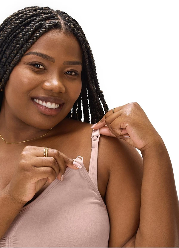 Zee Rucci - Sutiã Amamentação Plus sem Costura Rosa  5