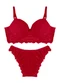 Rovitex - Conjunto Lingerie Feminina em Renda Branco - variação: Vermelho