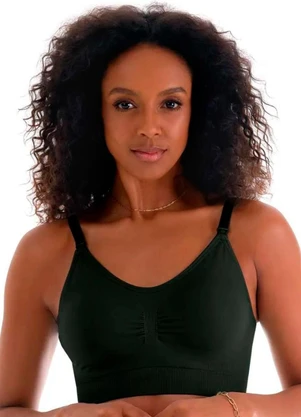 Rovitex - Sutiã Amamentação com Bojo Removível Preto - ROVITEX