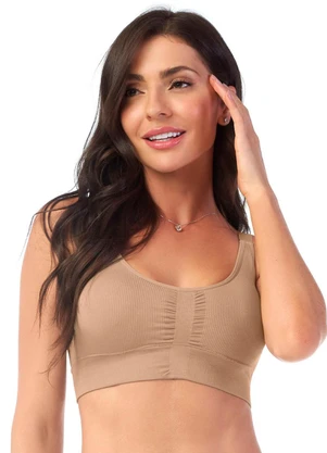 Rovitex - Sutiã Comfort Anatômico com Bojo Removível Bege - ROVITEX