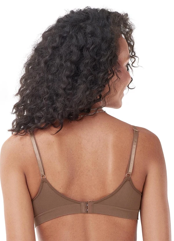 Rovitex - Sutiã Comfort com Bojo sem Costura Bege 2