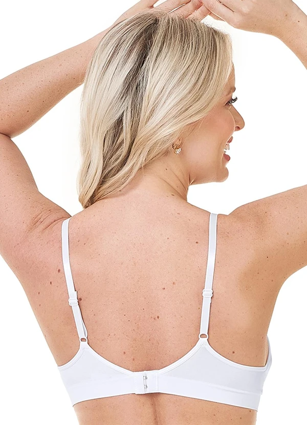 Rovitex - Sutiã Comfort com Bojo sem Costura Branco 2