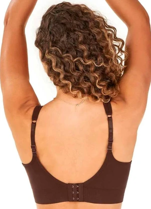 Rovitex - Sutiã Comfort Duplo Alças Largas Marrom - ROVITEX