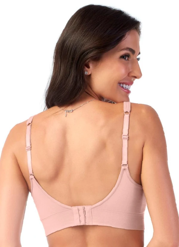 Rovitex - Sutiã Comfort Duplo Alças Largas Rosa 2