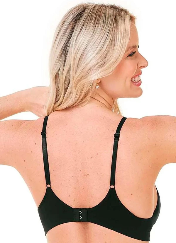 Rovitex - Sutiã Laser Termofusionado sem Costura Preto 2