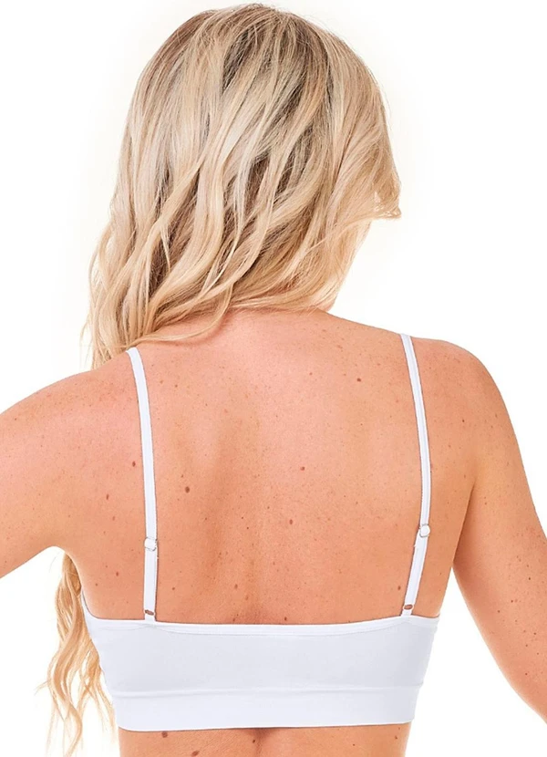 Rovitex - Top de Alça sem Costura Branco 2