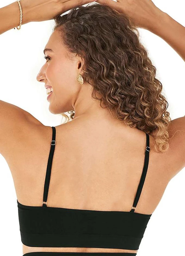 Rovitex - Top de Alça sem Costura Preto 2