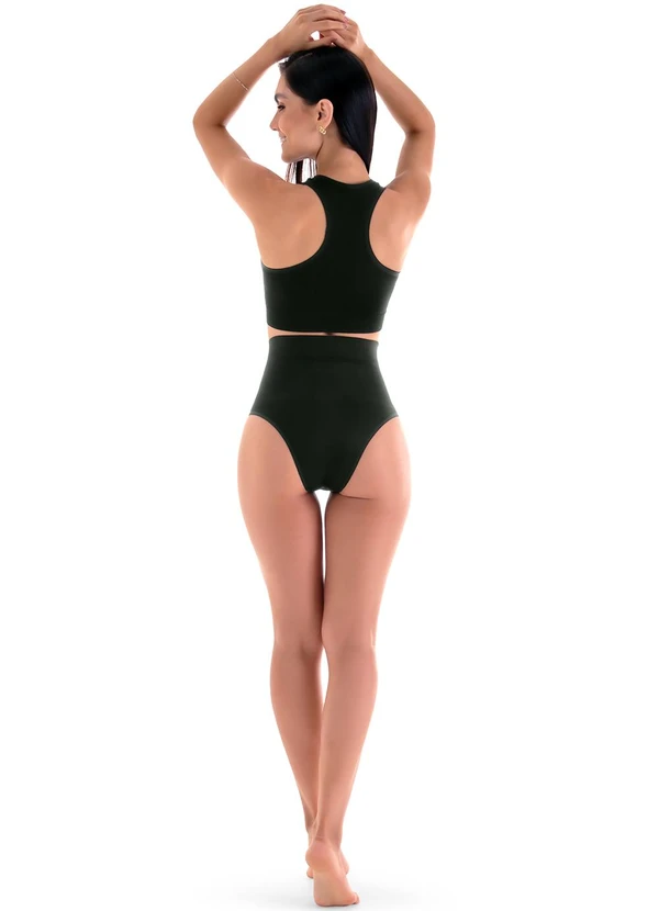 Zee Rucci - Sutiã Modelador Nadador Fechamento Frontal Preto 4