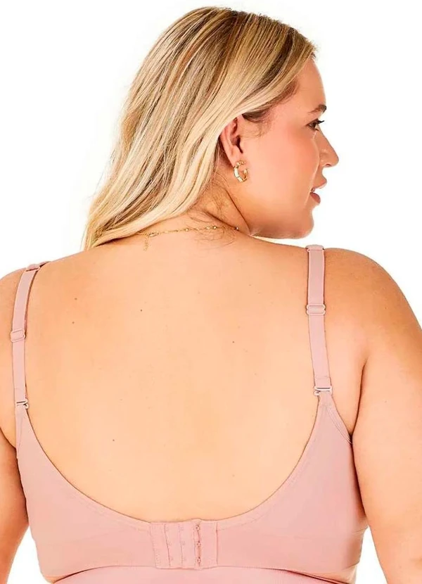 Rovitex - Sutiã Comfort Alças Largas Reguláveis Rosa 2