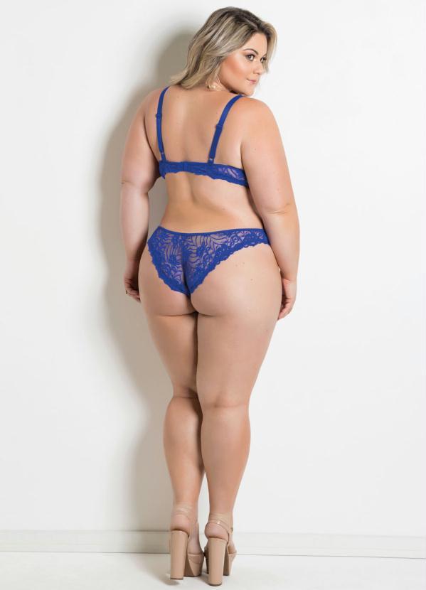 Alma Dolce - Sutiã em Renda sem Bojo com Aro Azul 4