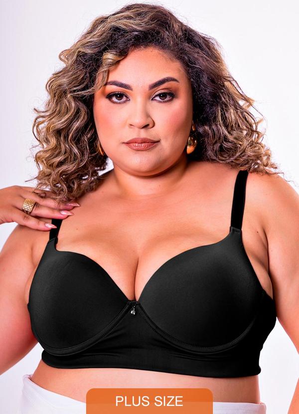 Dukali - Sutiã Plus Base Larga Preto