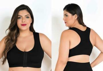 Suti Plus Size Preto Modelo Nadador