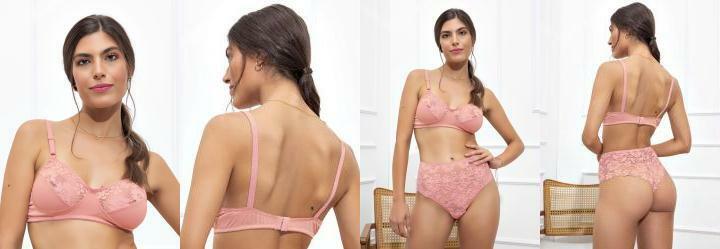 Suti com Renda sem Bojo Rosa