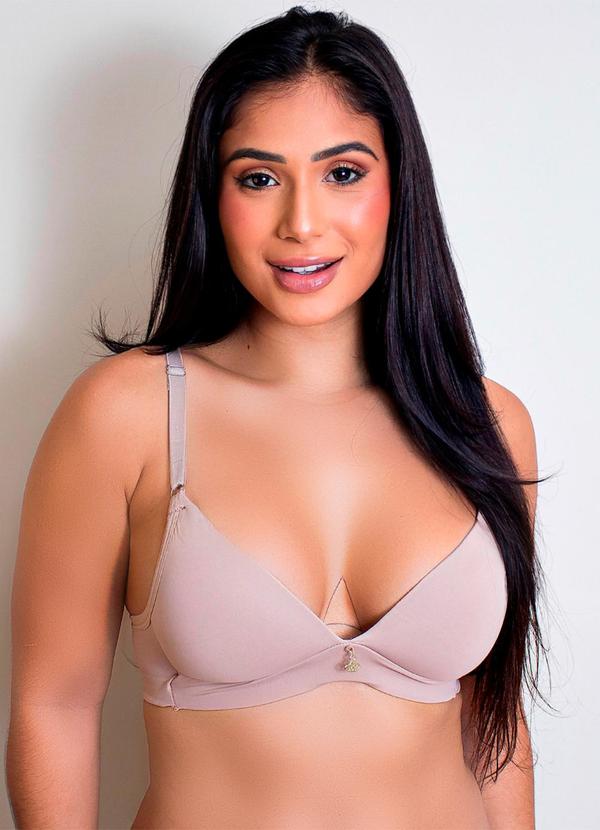 Dukali - Sutiã Confort Elastico Base Bege