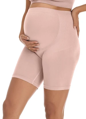 Zee Rucci - Bermuda Maternity sem Costura Rosa  - ZEE RUCCI