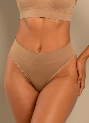 Rovitex - Calcinha Cós Largo sem Costura Basic Pro Bege - ROVITEX