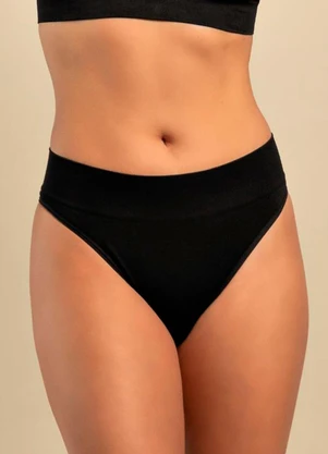 Rovitex - Calcinha Cós Largo sem Costura Basic Pro Preto - ROVITEX