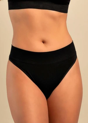 Rovitex - Calcinha Cós Largo sem Costura Basic Pro Preto - ROVITEX