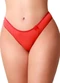 Dukali - Calcinha de Algodão Básica Tanga Bege - variação: Vermelho