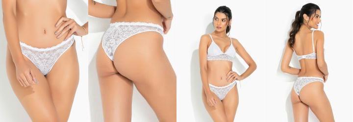 Calcinha de Renda Branca