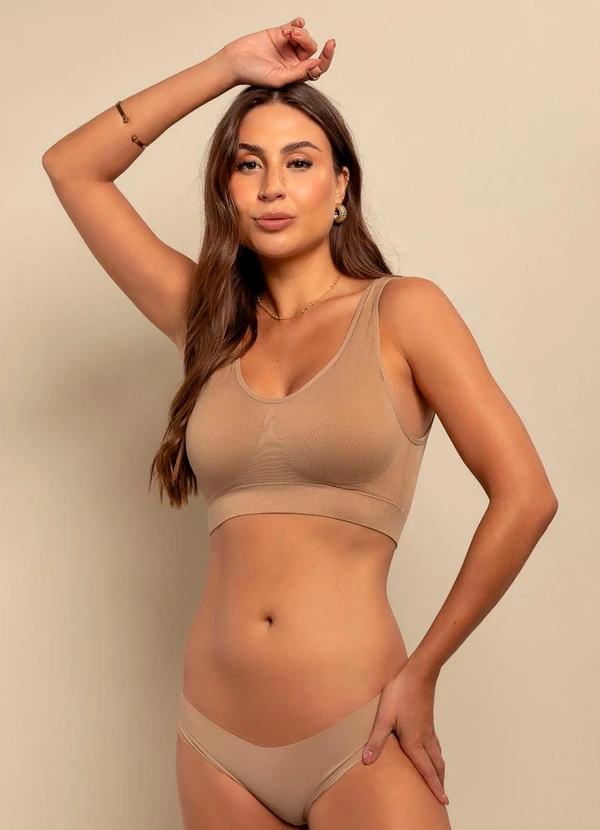 Rovitex - Calcinha Fio Corte a Laser Basic Pro Bege 3