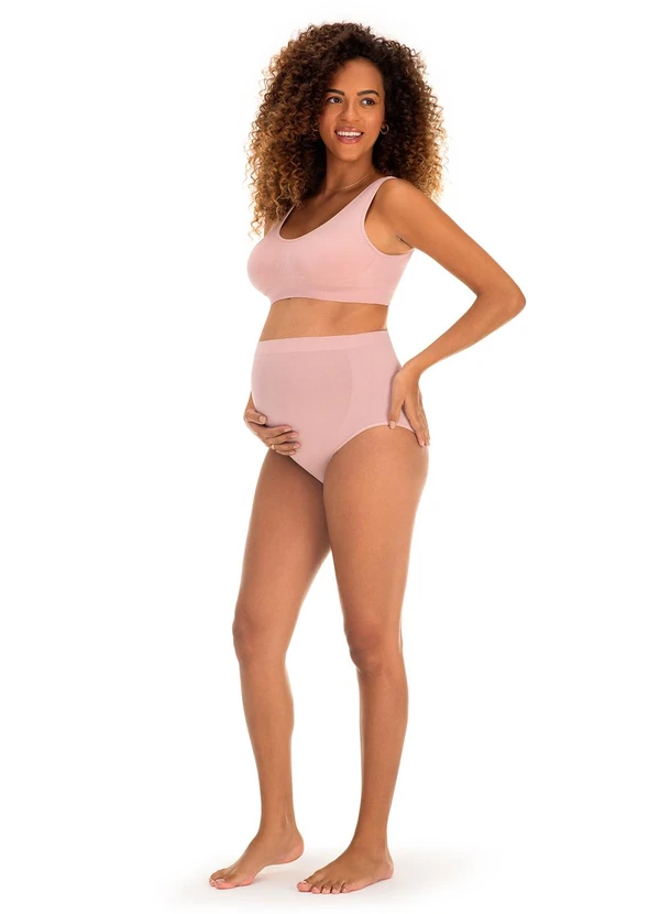 Zee Rucci - Calcinha Maternity sem Costura Rosa  2