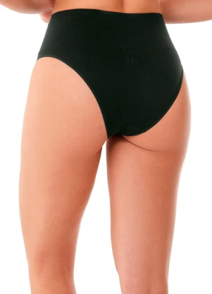 Zee Rucci - Calcinha Tanga Cós Alto sem Costura Preto - ZEE RUCCI