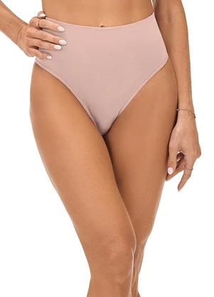 Zee Rucci - Calcinha Tanga Cós Alto sem Costura Rosa  - ZEE RUCCI