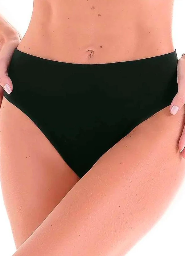 Rovitex - Calcinha Tanga Cós Largo sem Costura Preto