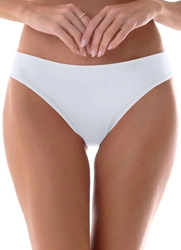 Rovitex - Calcinha Tanga sem Costura Branco