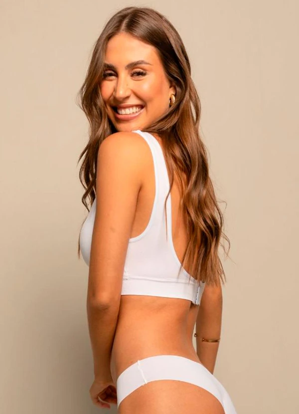 Rovitex - Top Clássico com Bojo Removível Basic Pro Branco 4