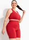 Marguerite - Top Fitness Bordô em Malha Zero Transparência Forrado - variação:  